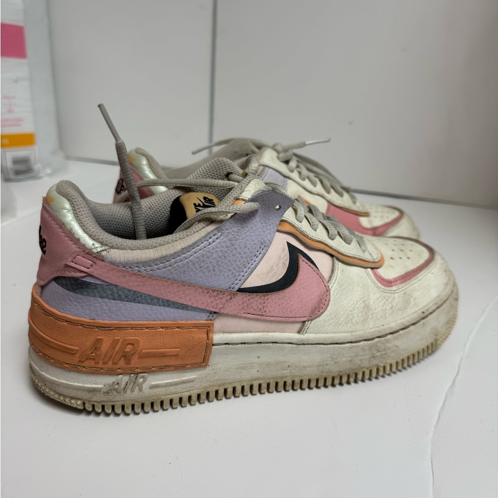 Nike womans Air Force 1 Multicolor Air Sneakers